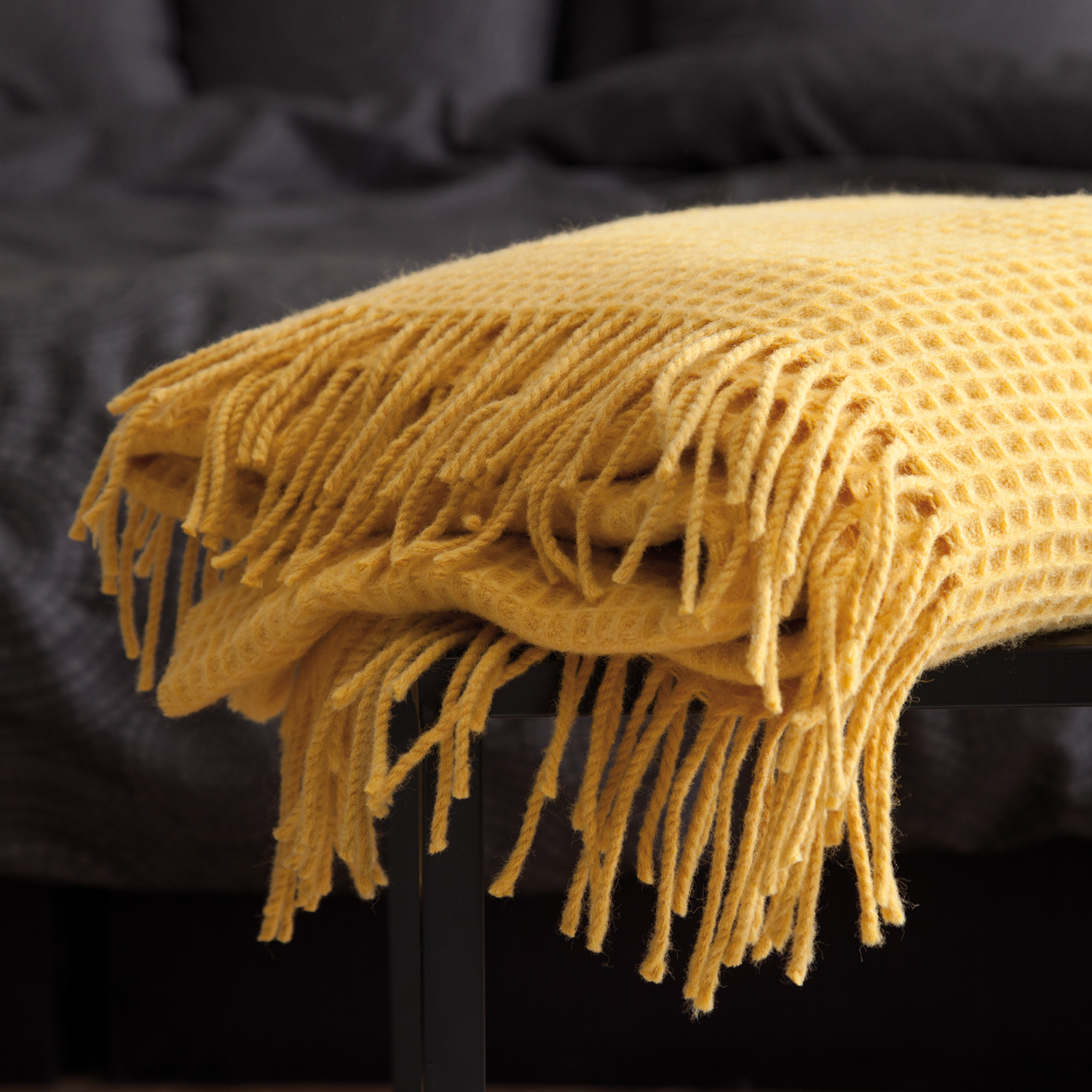 Damai Condo Plaid – Ochre