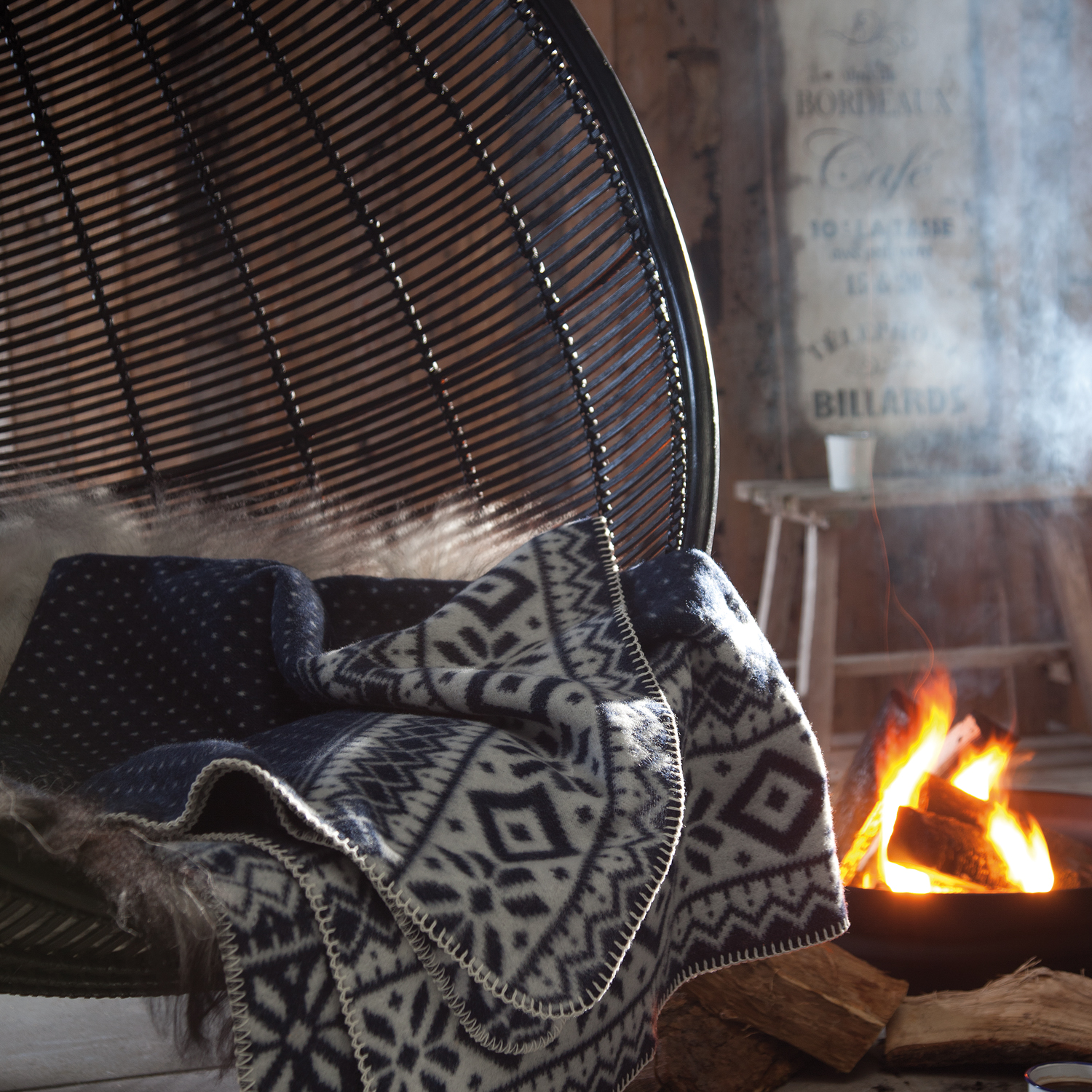 Damai Norsk Plaid – Blue