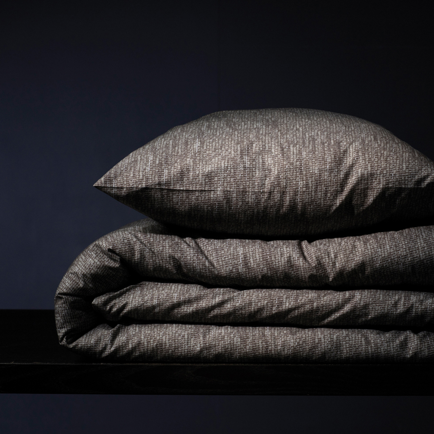 Damai Hombre dekbedovertrek – ORGANIC katoen – stone grey