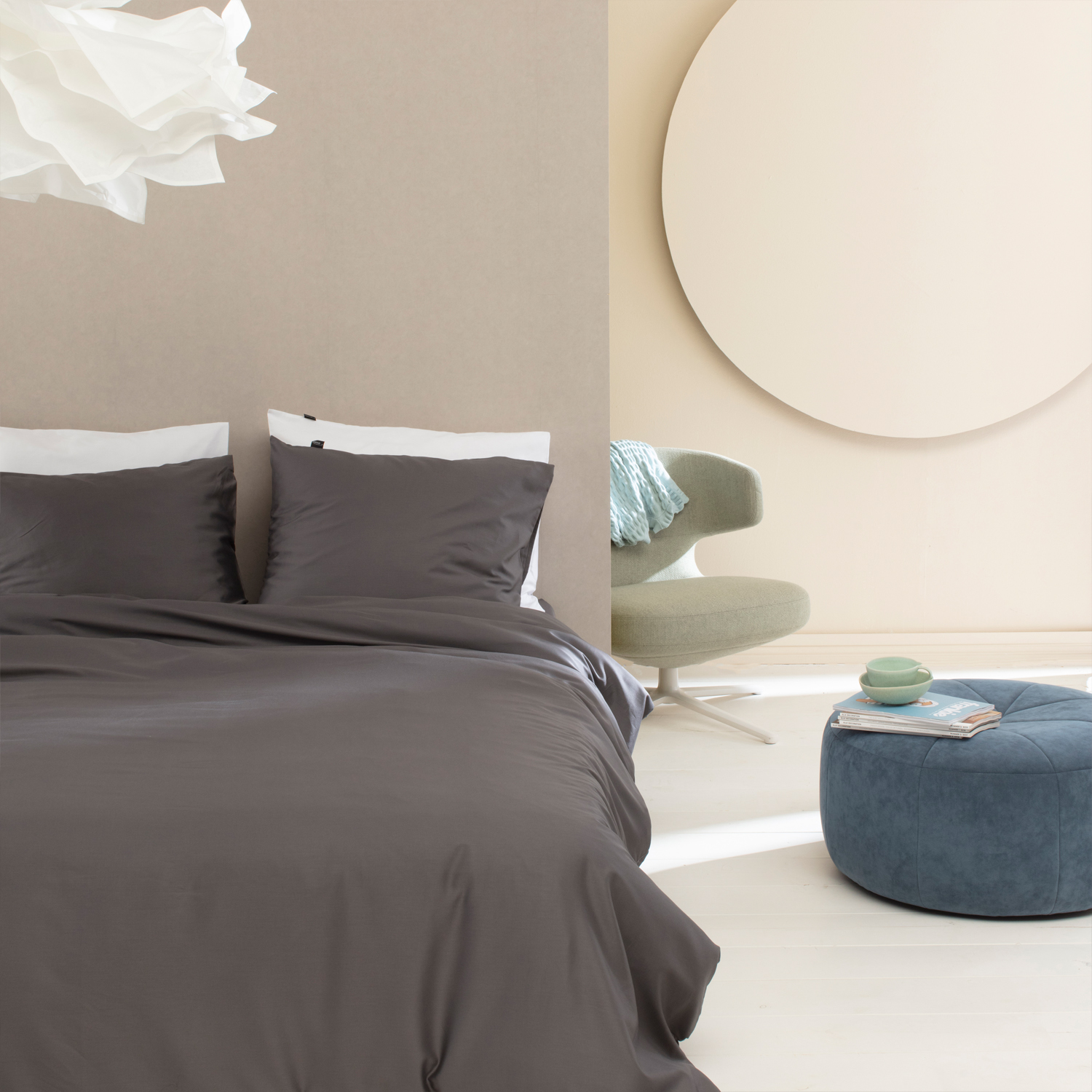 Damai Organic Satijn anthracite